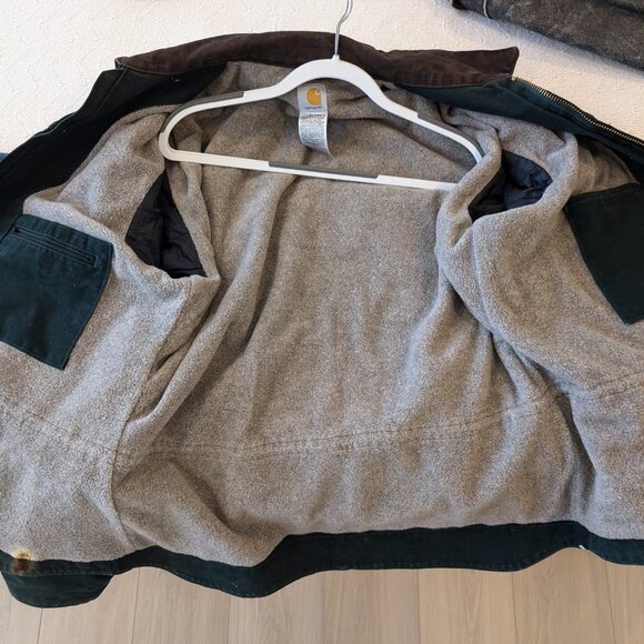 Carhartt C61 SPC Sandstone Ridge Coat Sherpa Fleece lined Spruce Green XL - Picture 5 of 8